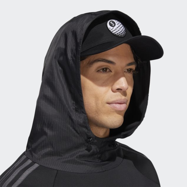 Sudadera Negra Con 3 Rayas De Cold.rdy Adidas