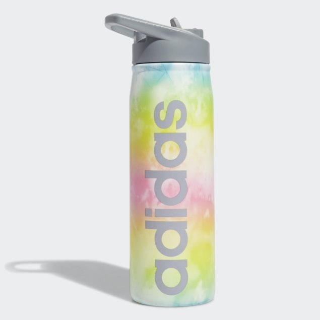 Botella Metal Paja Acero 600 Ml Stonewash Adidas