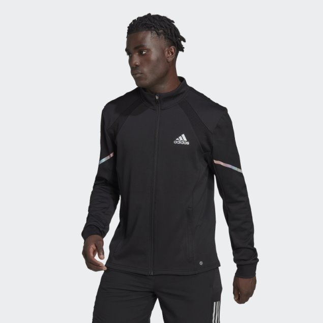 Chaqueta De Punto Con Cremallera Completa Dailyrun Adidas Negro