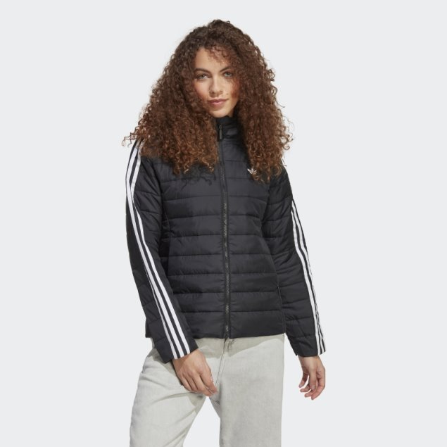 Chamarra Adidas Slim Premium Con Capucha Negra