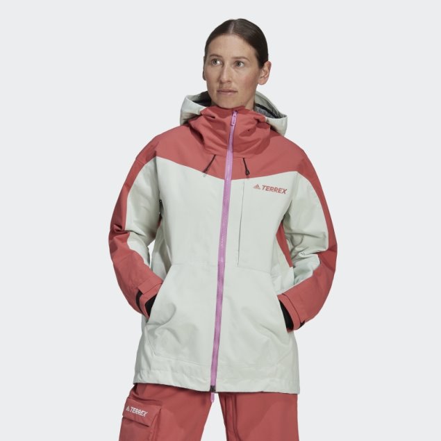 Chaqueta De Nieve Terrex 3l Post-consumo Nylon Rojo Adidas