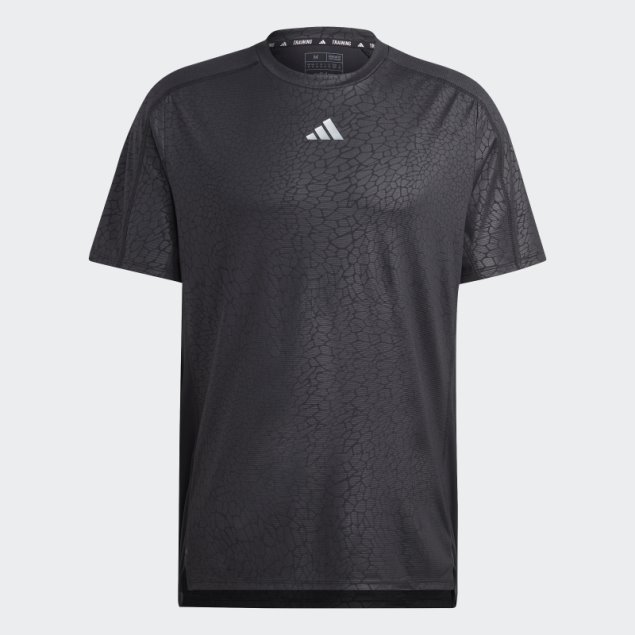 Adidas Camiseta De Entrenamiento Con Estampado Pu Negro
