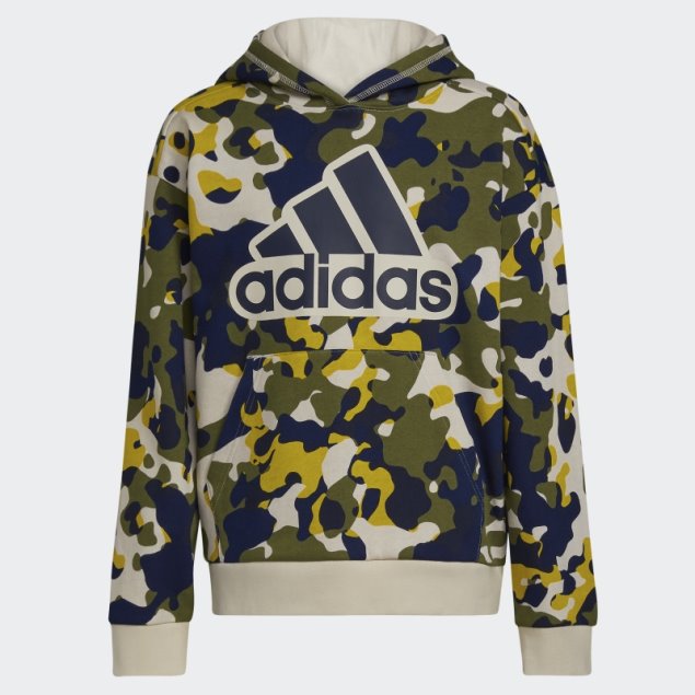 Sudadera Con Capucha Y Estampado De Camuflaje Adidas Aluminium