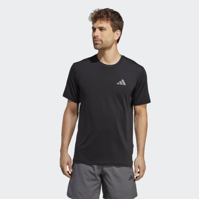 Camiseta De Entrenamiento Elástica De Temporada De Adidas Train Essentials En Negro