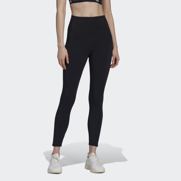 Adidas By Stella Mccartney 7/8 Polainas De Yoga Moda Negro