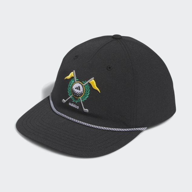 Gorra Negra Retro De Cinco Paneles Adidas