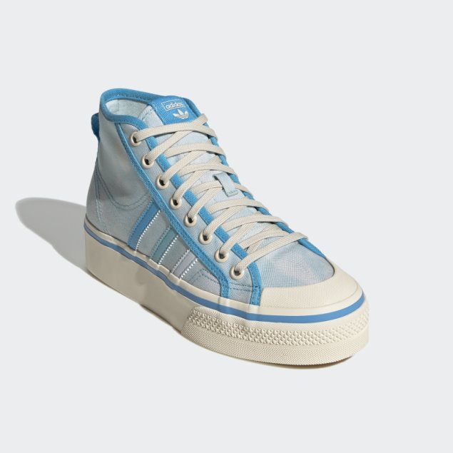 Zapatillas Adidas Nizza Plataforma Mid Blancas