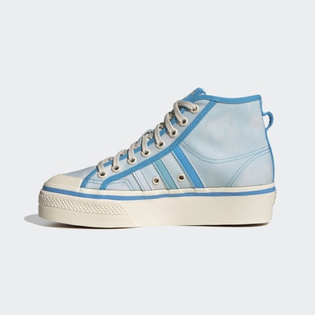 Zapatillas Adidas Nizza Plataforma Mid Blancas