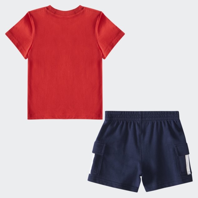 Conjunto Corto Ib Sstee Cargo Escarlata Adidas