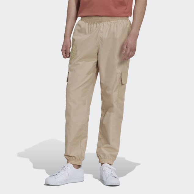 Adidas Pantalones Cargo Beige Con Gráfico Ozworld