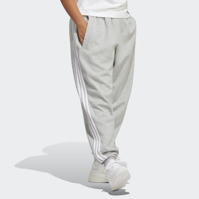 Iconos Del Futuro De La Moda Pantalones Regulares De 3 Rayas (tallas Grandes) Adidas Gris Medio