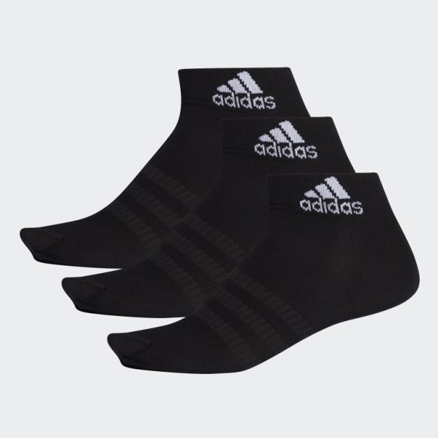 Calcetines Tobilleros Adidas Negros 3 Pares