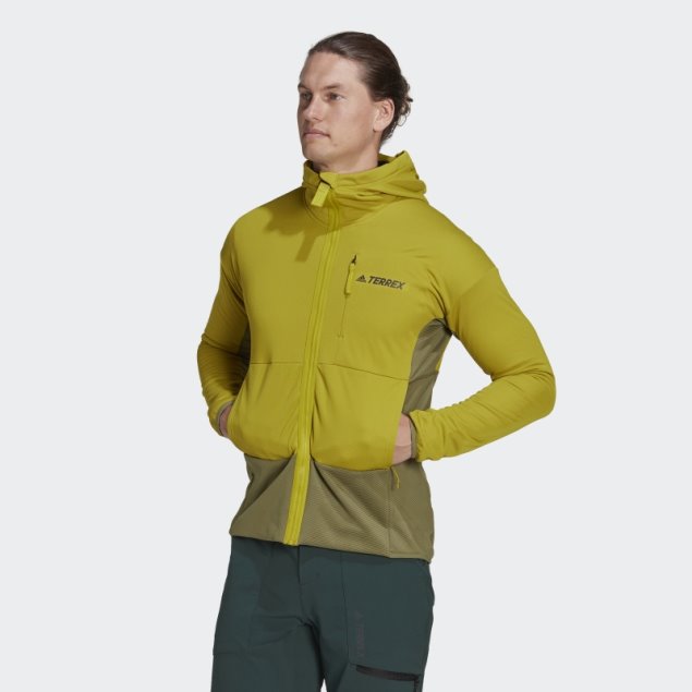 Adidas Terrex Zupahike Chaqueta Polar Con Capucha Verde Oliva