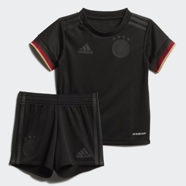 Camiseta Bebe Alemania Adidas Negra