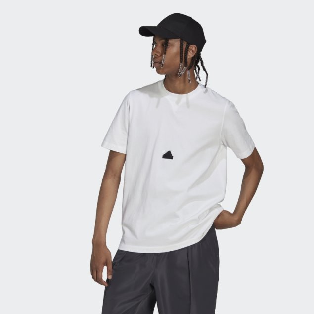 Camiseta Clásica Adidas Blanca