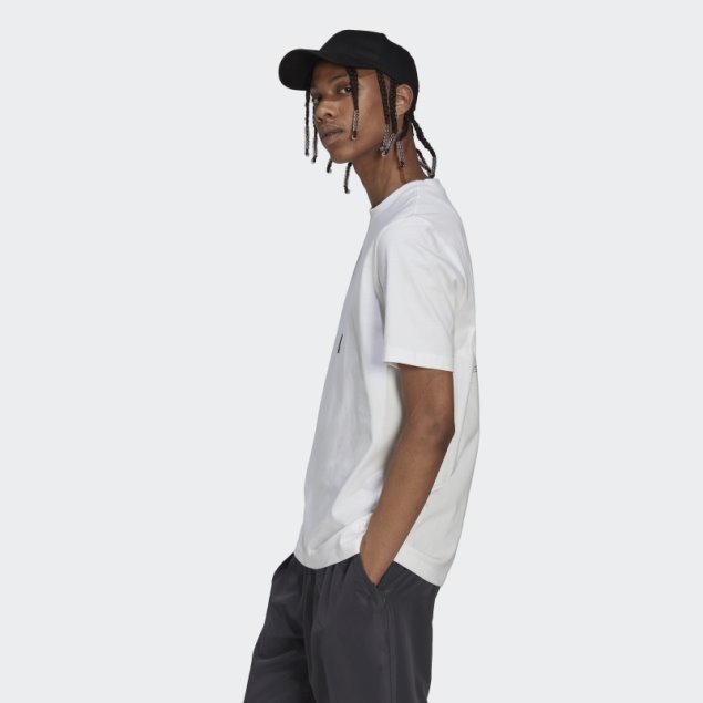 Camiseta Clásica Adidas Blanca