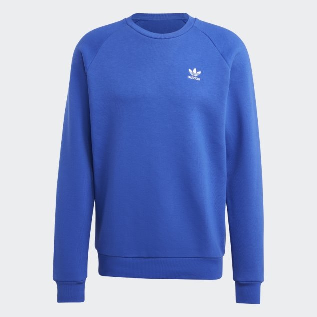 Sudadera Adidas Con Cuello Redondo Y Trébol Azul