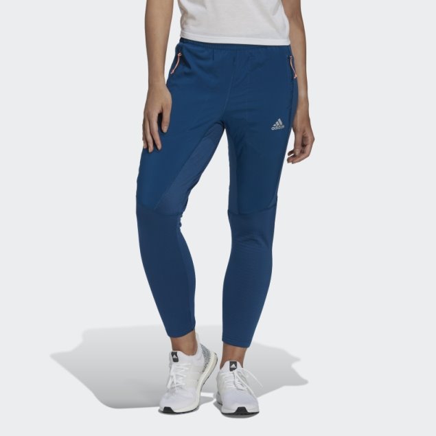 Adidas X-city Pantalones De Running De Forro Polar Marino
