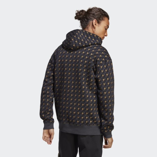 Adidas All Szn X Logomania Sudadera Con Capucha Carbono