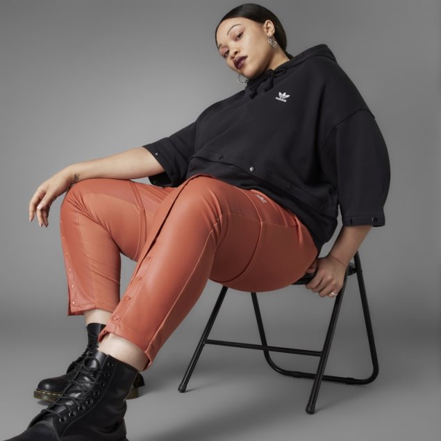 Sudadera Con Capucha Negra Adidas Always Original Con Botones A Presión (talla Grande)