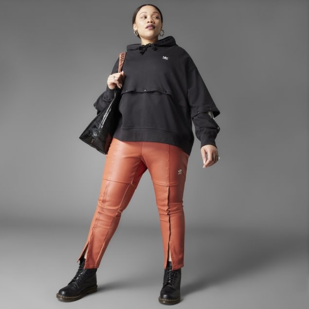 Sudadera Con Capucha Negra Adidas Always Original Con Botones A Presión (talla Grande)