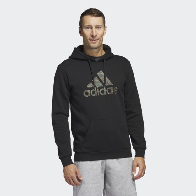 Sudadera Con Capucha Sportwear Camo Adidas Negra