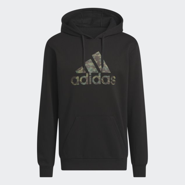 Sudadera Con Capucha Sportwear Camo Adidas Negra