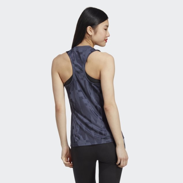 Camiseta Sin Mangas Adidas Tiro Azul Marino