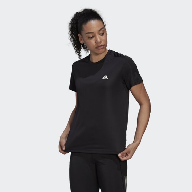 Camiseta Adidas Run It Negra