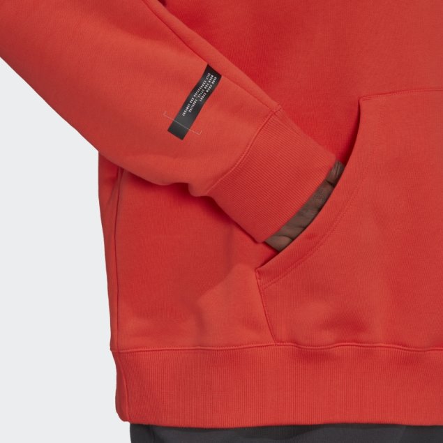 Sudadera Adidas Oversize Con Capucha Roja (tallas Grandes)