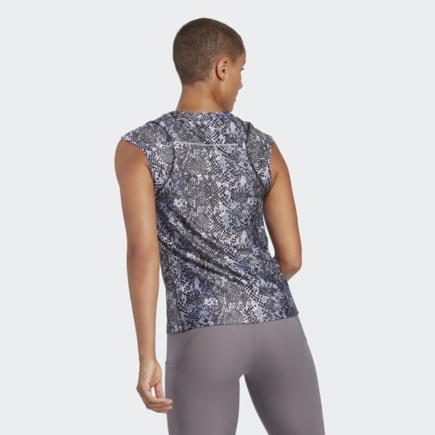 Camiseta Negra Adidas Fast Running Hecha Con Plástico Parley Ocean