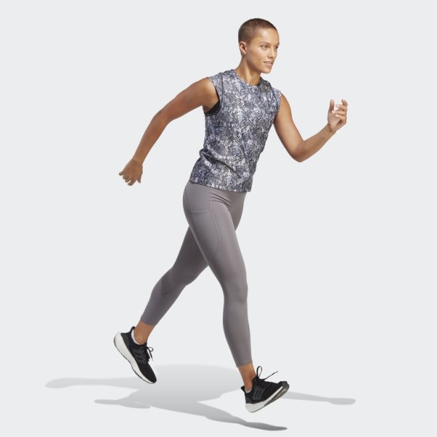 Camiseta Negra Adidas Fast Running Hecha Con Plástico Parley Ocean