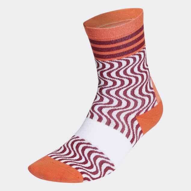 Calcetines Adidas By Stella Mccartney Crew Caliente Burdeos