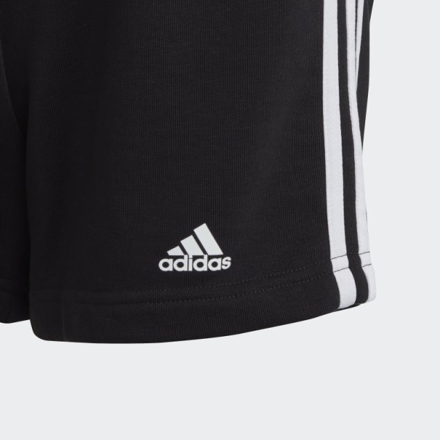 Adidas Shorts Negros Esenciales De 3 Rayas