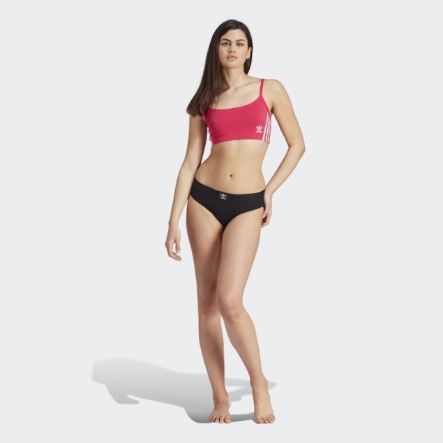 Bralette Adidas Adicolor Comfort Flex Cotton Scoop Rosa Negrita