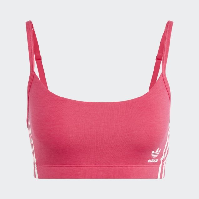 Bralette Adidas Adicolor Comfort Flex Cotton Scoop Rosa Negrita