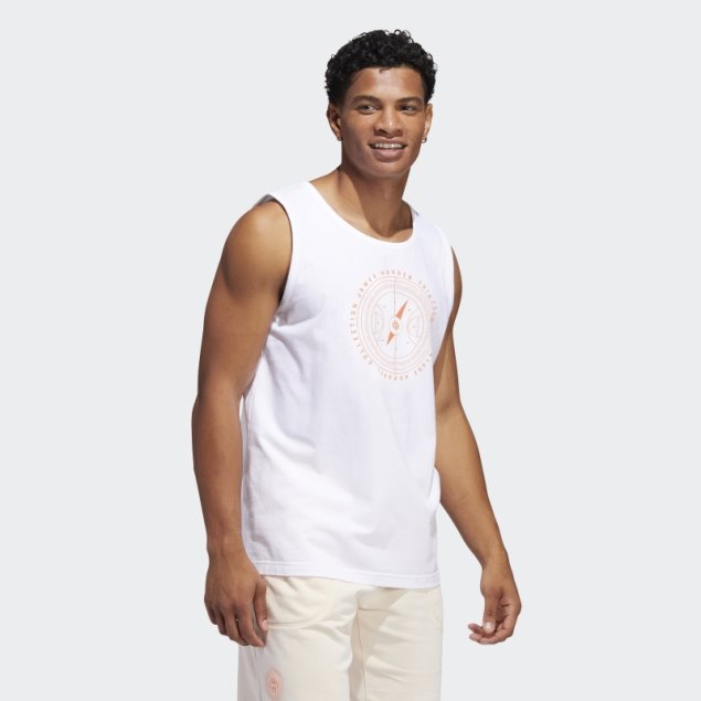 Adidas Blancas Harden Vol. 6 Canales 3 Camiseta Sin Mangas