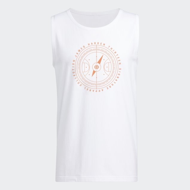 Adidas Blancas Harden Vol. 6 Canales 3 Camiseta Sin Mangas