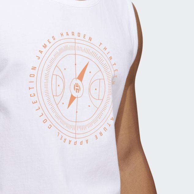 Adidas Blancas Harden Vol. 6 Canales 3 Camiseta Sin Mangas