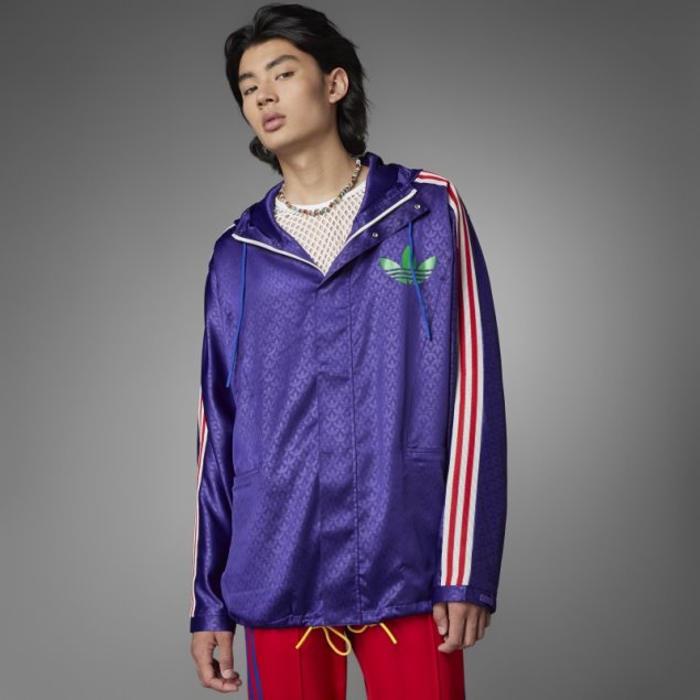 Chaqueta Cortavientos Adidas Adicolor Heritage Now Morado Intenso