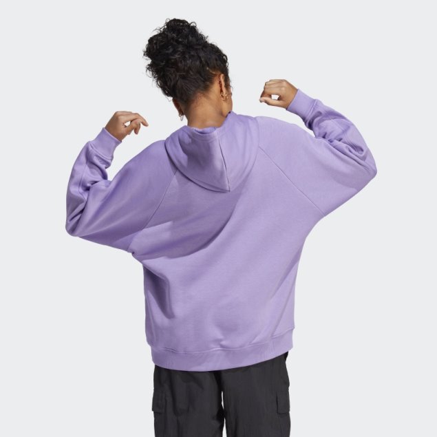 Sudadera Con Capucha Violeta Adidas All Szn Fleece Boyfriend