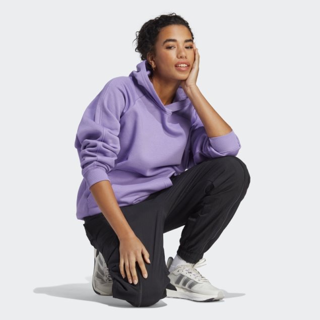 Sudadera Con Capucha Violeta Adidas All Szn Fleece Boyfriend