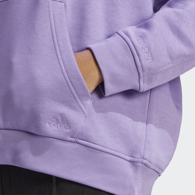 Sudadera Con Capucha Violeta Adidas All Szn Fleece Boyfriend