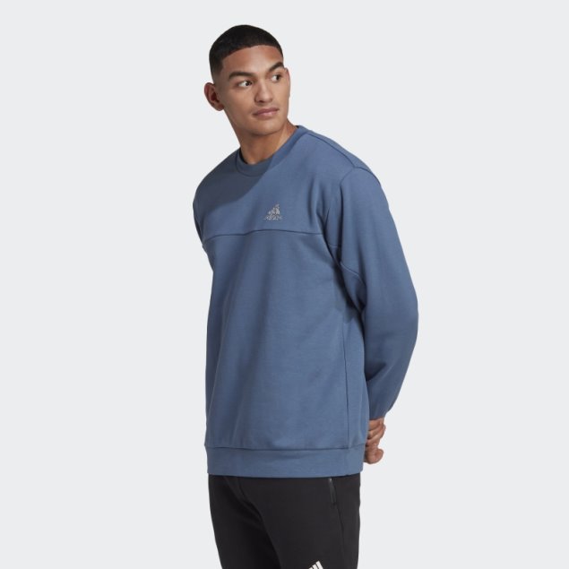 Sudadera Con Logo De Deporte De Lana De Estadio Adidas Acero