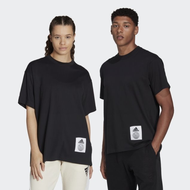Camiseta Negra Adidas Big Badge Of Sport (género Neutro)