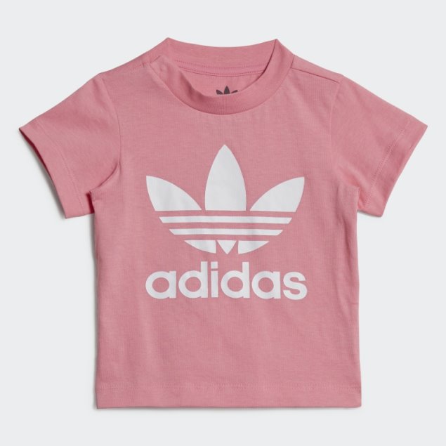 Adidas Camiseta Trefoil Rosa