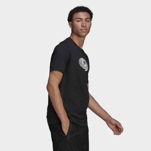 Ryv Camiseta Gráfica Adidas Negra