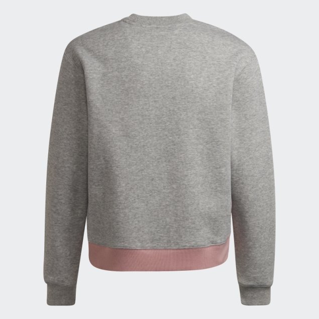 Logo De Sport Chándal De Algodón Adidas Gris Medio