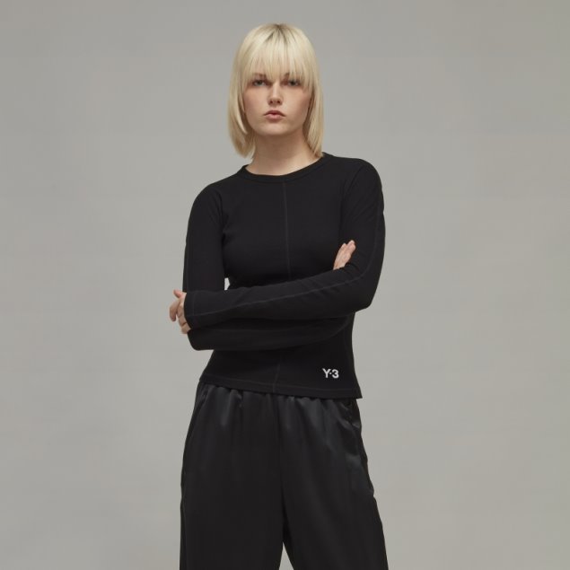 Y-3 Camiseta Ajustada De Manga Larga Adidas