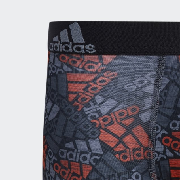 Calzoncillos Bóxer Adidas Sport Performance Graphic 4 Pares Naranja